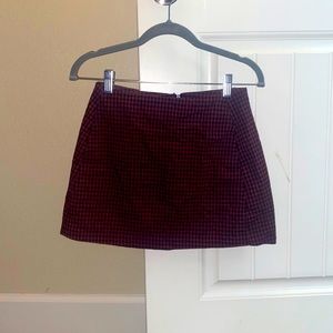 Urban outfitters red and black skirt